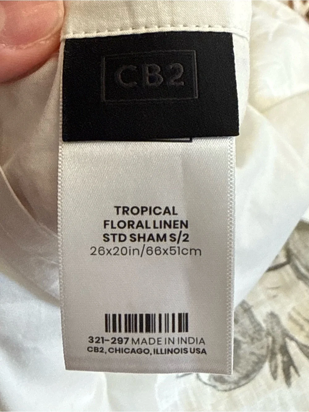 CB2 Classic EUROPEAN FLAX Certified Linen Black King Flat Sheet & Pillow Case